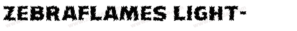 ZebraFlames Light字体转换